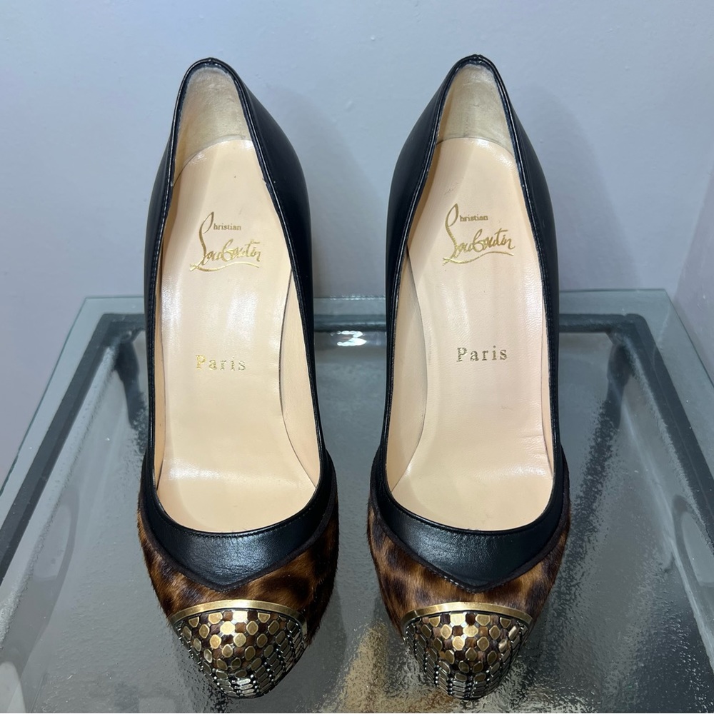 Christian Louboutin Maggie Pony Leopard Heels - Picture 16 of 16